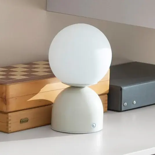 RUDI LED tölthető asztali világítás, fehér, magasság 20 cm, CCT, érintéses Biztonságos vásárlás