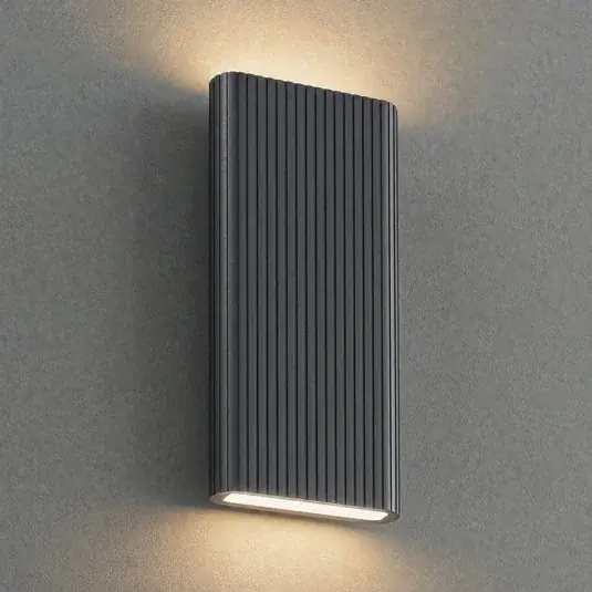 Lucande Raija LED kültéri falilámpa, antracit, magasság 40 cm, CCT Rendeld meg most