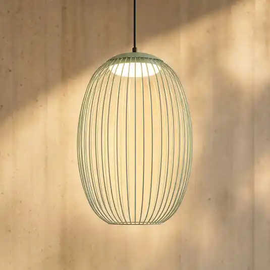 Olcsó Lucande Richi LED kültéri függesztett lámpa, zöld, Ø 35 cm, dimmelhető