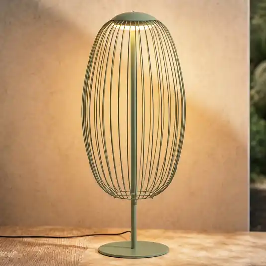 Lucande Richi LED kültéri állólámpa, zöld, magasság 90 cm, IP44 Kihagyhatatlan ajánlat