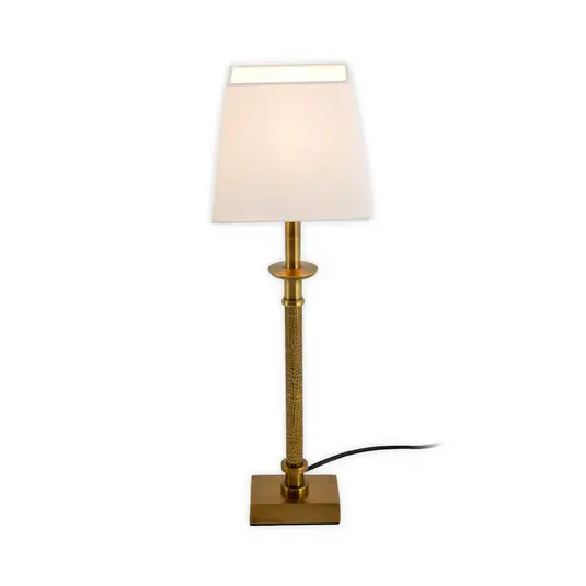 PALMARIA asztali világítás, arany/fehér, magasság 52 cm, fém, E14 Rendeld meg most