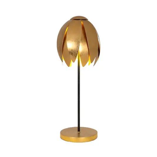Gyors kiszállítás FLORILUME asztali lámpa, arany színű, magasság 50 cm, fém, 2 x G9
