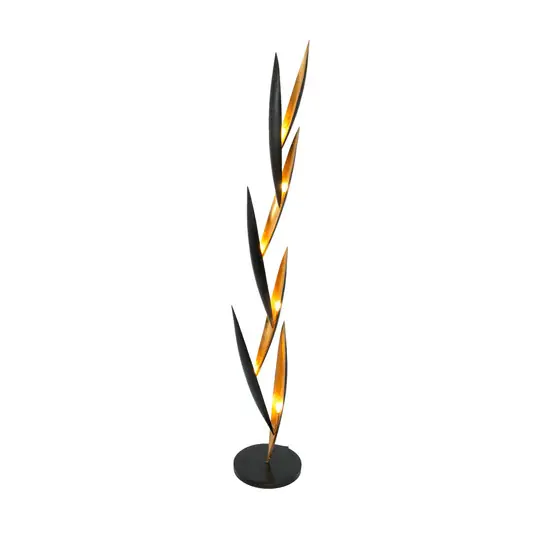 FORTUMA álló lámpa, fekete/arany, magasság 160 cm, fém, 6 x G4 Azonnal elérhető