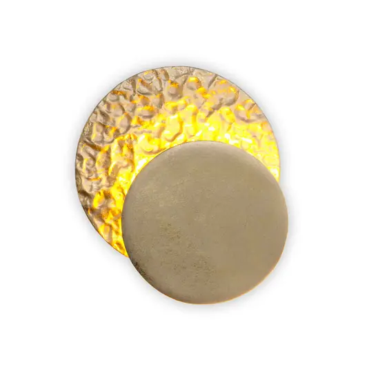 Szuper ajánlat CORONARE LED fali lámpa, 17 cm átmérőjű, arany színű, fém, dimmelhető