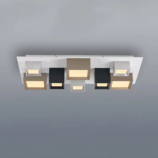 Vedd meg most PURE Manhatten LED mennyezeti lámpa, többszínű, 8 izzós, CCT