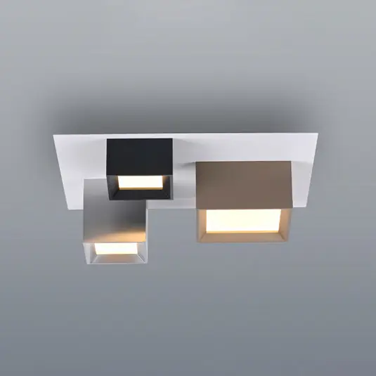 Gyors szállítás PURE Manhatten LED mennyezeti lámpa, többszínű, 3 izzós, CCT