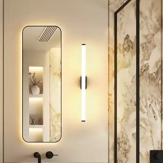 VINA S LED fali világítás, fekete, szélesség 40 cm, IP44, CCT Akció