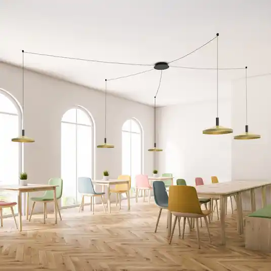 LORA II LED lógó világítás, sárgaréz, Ø 24 cm, dimmelhető, 40° CCT Vásárlói kedvenc