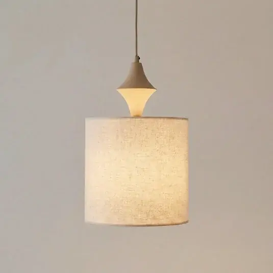 Nézd meg most Amura lógó világítás, bézs/homokszínű, szövet, Ø 25 cm, E27