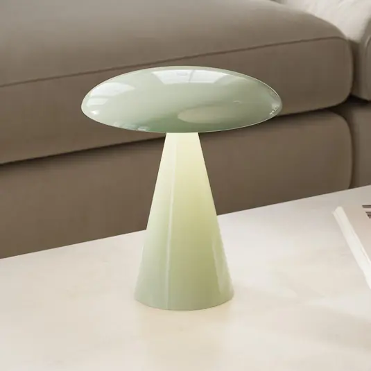 Expressz szállítás Beacon LED tölthető asztali világítás Kinoko, zöld, 27 cm, CCT