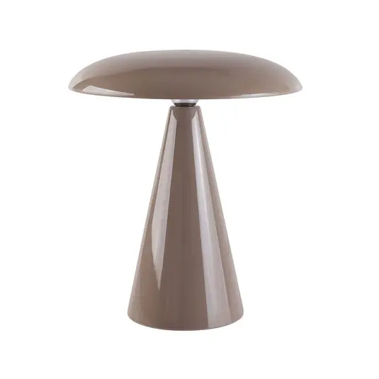 Prémium Beacon LED tölthető asztali világítás, Kinoko, barna, 27 cm, CCT