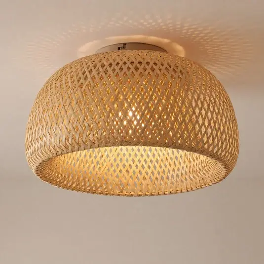 Lindby Jadwiga mennyezeti világítás, Ø 45 cm, bambusz, E27 Legkelendőbb