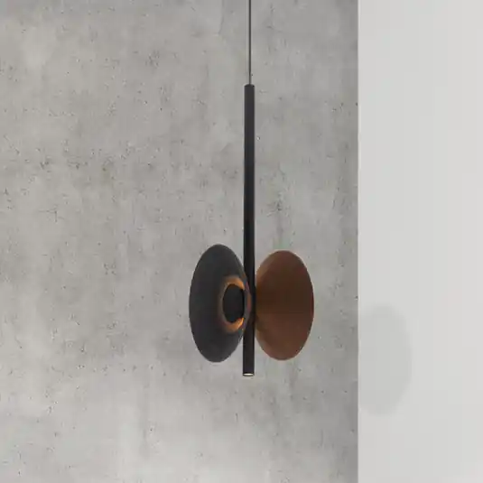23176-os LED lógó világítás, barna, átmérő 19 cm, fém Végkiárusítás