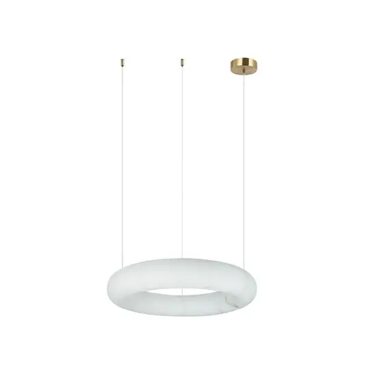 2542-es LED lógó világítás, fehér, Ø 34 cm, alabástrom, dimmelhető fényerővel Expressz kézbesítés