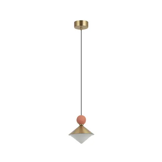 25100-as LED lógó lámpa, sárgaréz/piros, Ø14 cm, fém/üveg/kerámia Alacsony ár