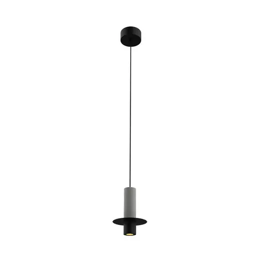 25378-as LED lógó világítás, fekete/szürke, átmérő 11 cm, fém/beton Gyors kiszállítás