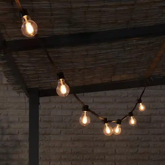 LED fényfüzér, 6,2 W, borostyánszínű, IP44, 1800 K Kihagyhatatlan ajánlat