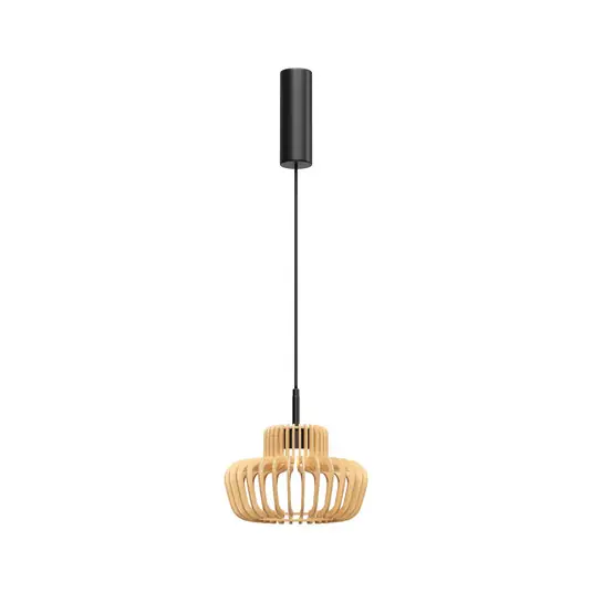 Árcsökkenés Namiki LED lógó világítás, átmérő 27 cm, fa, CCT, 14 W