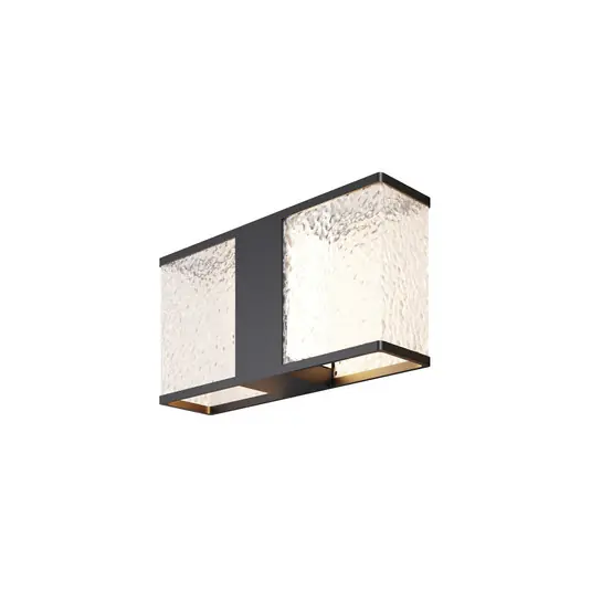 Floeva kültéri fali lámpa, fekete, szélesség 37 cm, IP65, E27 Olcsó