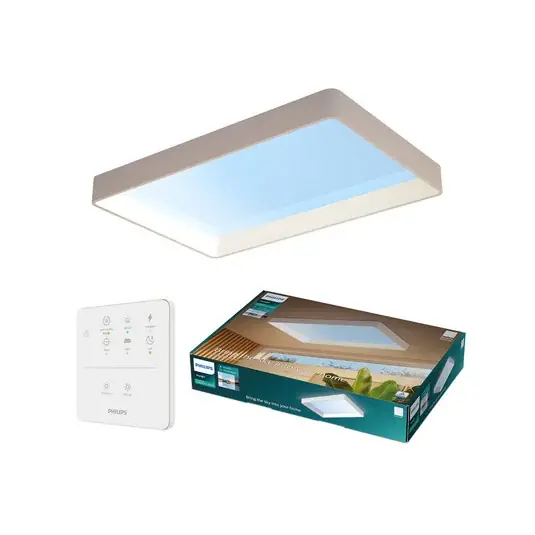Ajánlat Philips SKYLIGHT LED mennyezeti lámpa, 91 x 60 cm, fehér, CCT, IP44