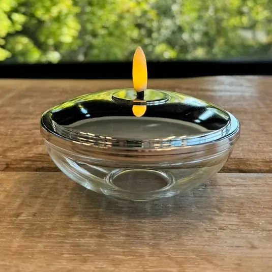 Szezonális akció Lia LED deco világítás, króm, akkumulátoros, üveg, műanyag