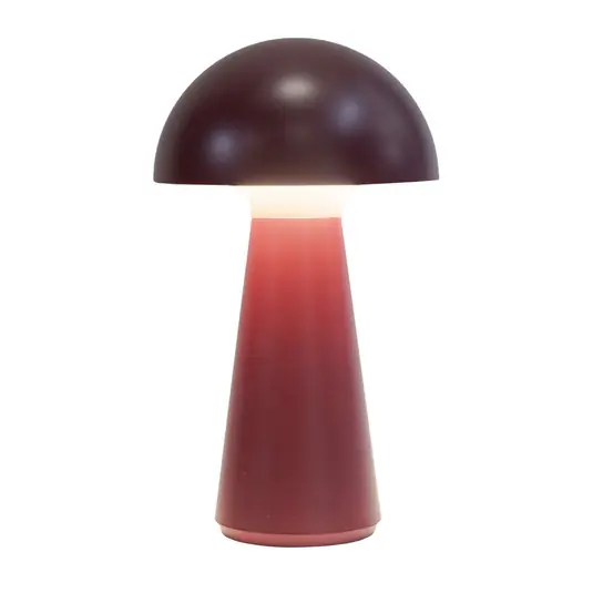 Csak ma Sam bordó színű, LED tölthető asztali világítás, műanyag, magasság 28 cm, IP54