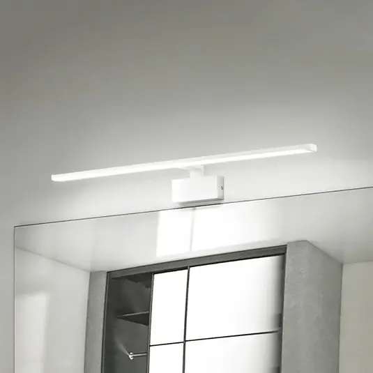 Különleges ajánlat IDEAL LUX Alma LED fali lámpa, fehér fém, szélesség 51 cm