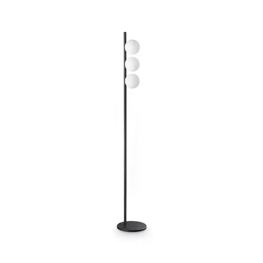 Vedd meg most IDEAL LUX Binomio álló lámpa, fekete, 160 cm, fém, 3 izzós