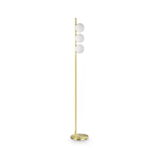 Akció IDEAL LUX Binomio álló lámpa, sárgaréz, 160 cm, fém, 3 izzós