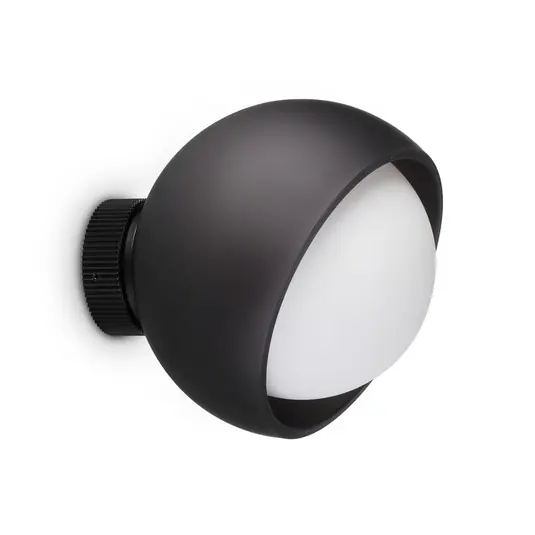 Biztonságos vásárlás IDEAL LUX Bloom fali lámpa, fekete, Ø 17 cm, fém