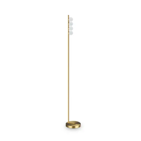 IDEAL LUX Binomio LED álló lámpa, sárgaréz, 155 cm, fém, 4 izzós Kedvezményes ár