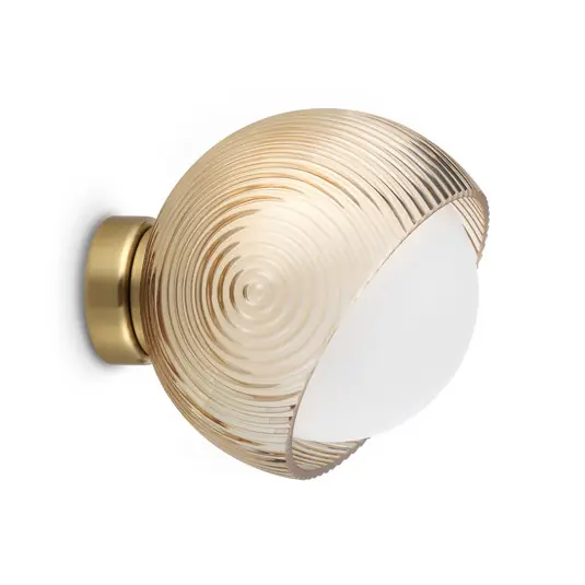 IDEAL LUX Bloom fali lámpa, sárgaréz színű, Ø 17 cm, fém Akciós ár