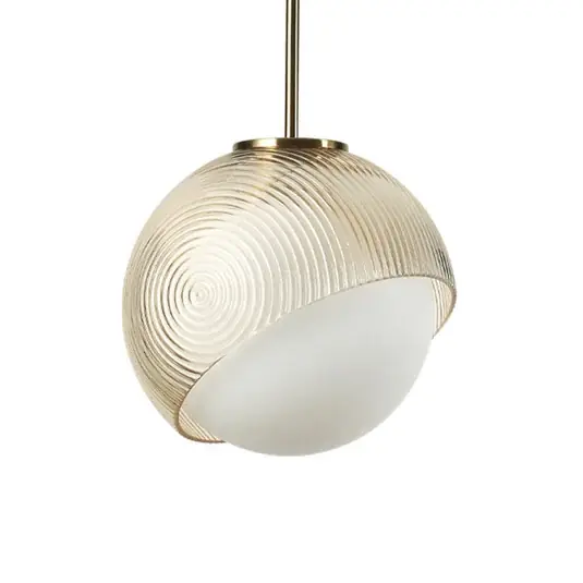 IDEAL LUX Bloom lógó lámpa, átmérő 22 cm, sárgaréz, fém/üveg Kedvezmény
