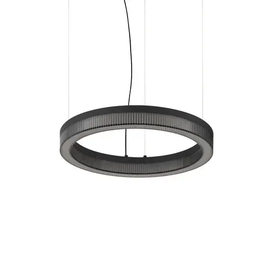 Bestseller IDEAL LUX Crown LED lógó lámpa, Ø 40 cm, fekete, fém