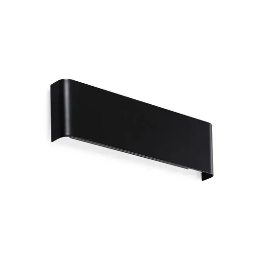 Szezonális akció IDEAL LUX Delta LED fali világítás, fekete, szélesség 30 cm, 4000 K