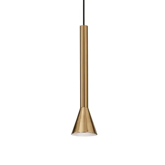 IDEAL LUX Diesis LED függő lámpa, sárgaréz színű, Ø 6 cm, fém Kiárusítás