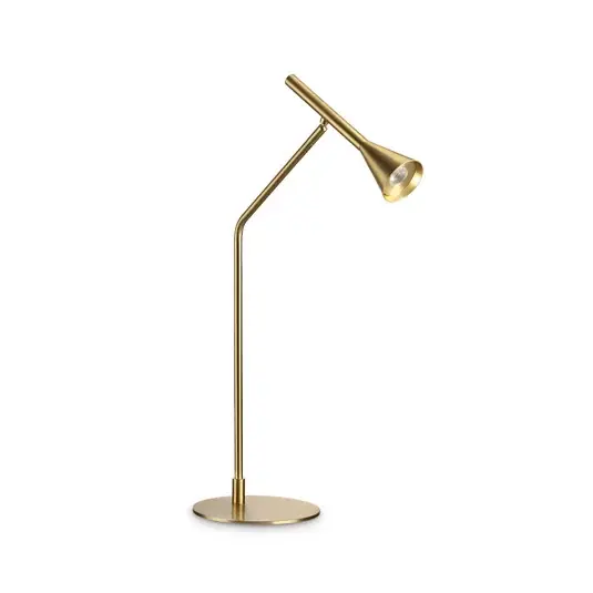 Szuper ajánlat IDEAL LUX Diesis LED asztali lámpa, sárgaréz, magasság 65 cm,