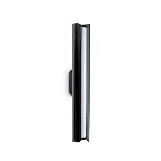IDEAL LUX Dorica LED fali lámpa, fekete, magasság 30 cm, fém Ajánlat