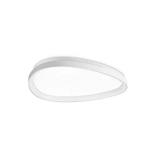 Olcsó IDEAL LUX Gemini fehér LED mennyezeti lámpa, 61 cm, 2700 K, be-/kikapcsoló