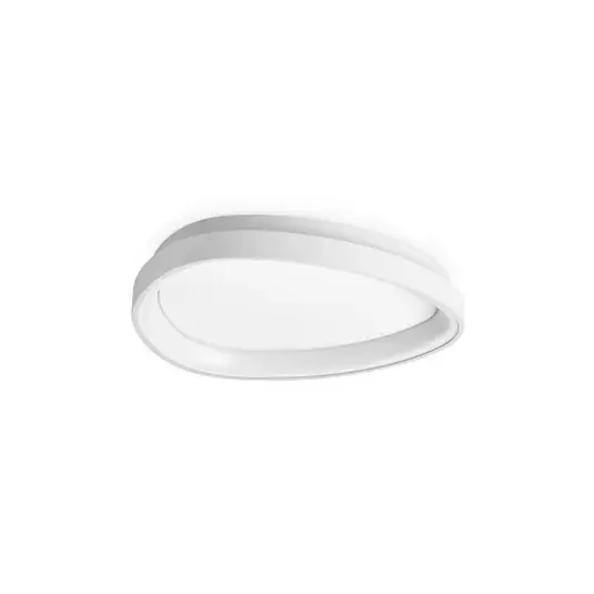 Olcsó IDEAL LUX Gemini fehér LED mennyezeti lámpa, 42 cm, 4000 K, be-/kikapcsoló