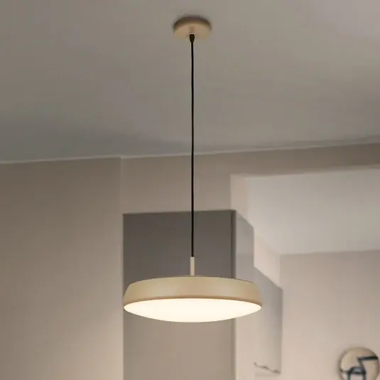 Nala LED függő világítás, bézs, fém/műanyag, Ø 35 cm Ne maradj le