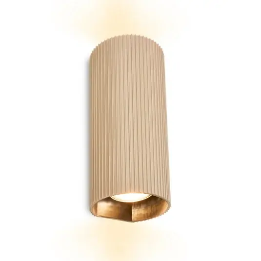 Gyors kiszállítás Ida fali világítás, bézs, műanyag, átmérő 8,5 cm, GU10