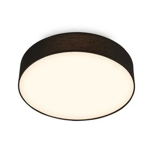 Legjobb ár LED mennyezeti világítás Duck, fekete, átmérő 38 cm, textil, 3000 K