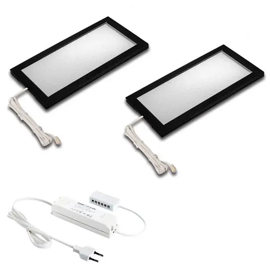 LED pultvilágító lámpa Sky 2 db 4 000 K fekete Szuper akció