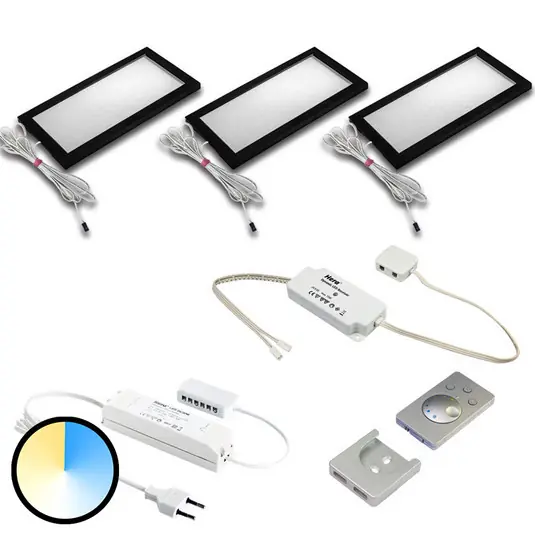 Akció Pultvilágító lámpa Dynamic LED Sky 3 db fekete
