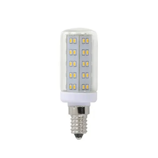 Korlátozott ajánlat E14 4W LED lámpa, cső alakú, átlátszó 69 LED-del