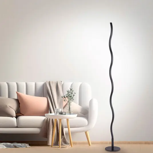 Újdonság LED álló világítás Wave 3 000 K 120 cm fekete