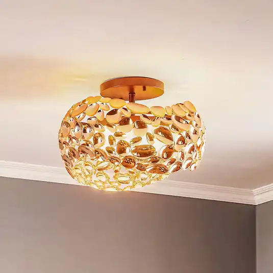 Exkluzív ajánlat Narisa LED mennyezeti lámpa, Ø 46 cm, rózsaarany