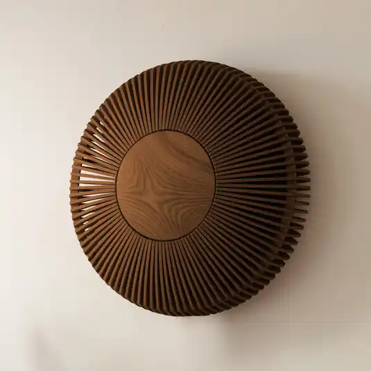 Legkelendőbb UMAGE Clava up fali lámpa Ø 49 cm fa sötét