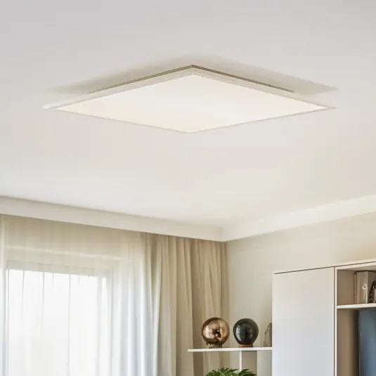 Lindby LED panel Livel, 4000K, 62 cm x 62 cm, ezüst, fém Utolsó esély